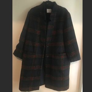 NWOT plaid coat